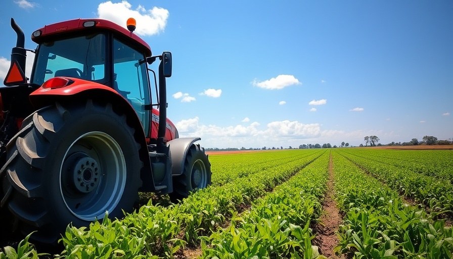 Tractor farming in organic field, Investing in Farmers Transitioning to Organic Agriculture.