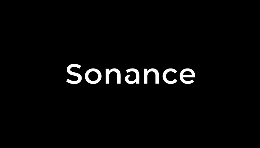 Sonance acquires Blaze Audio logo, black background.