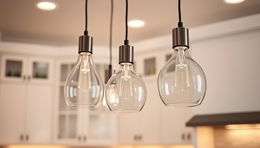 Modern pendant lights showcasing easy ways to save energy at home.