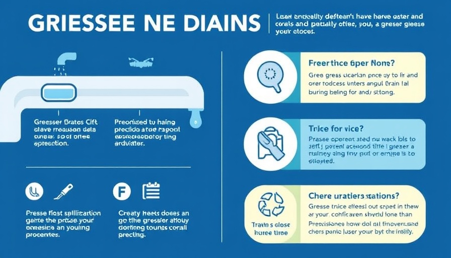 Infographic explaining why grease is bad for drains.