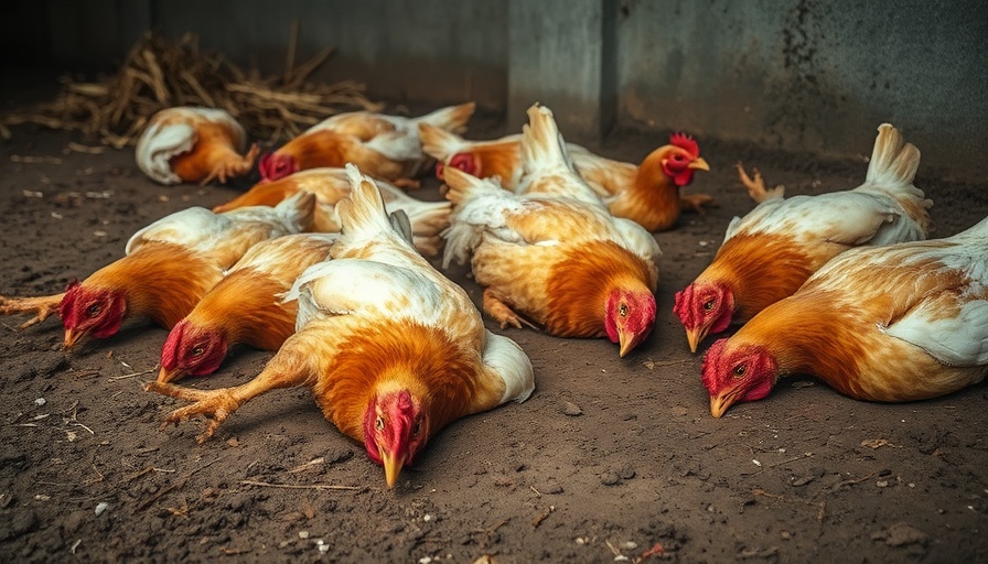 H5N1 bird flu outbreak poultry in a farm setting.