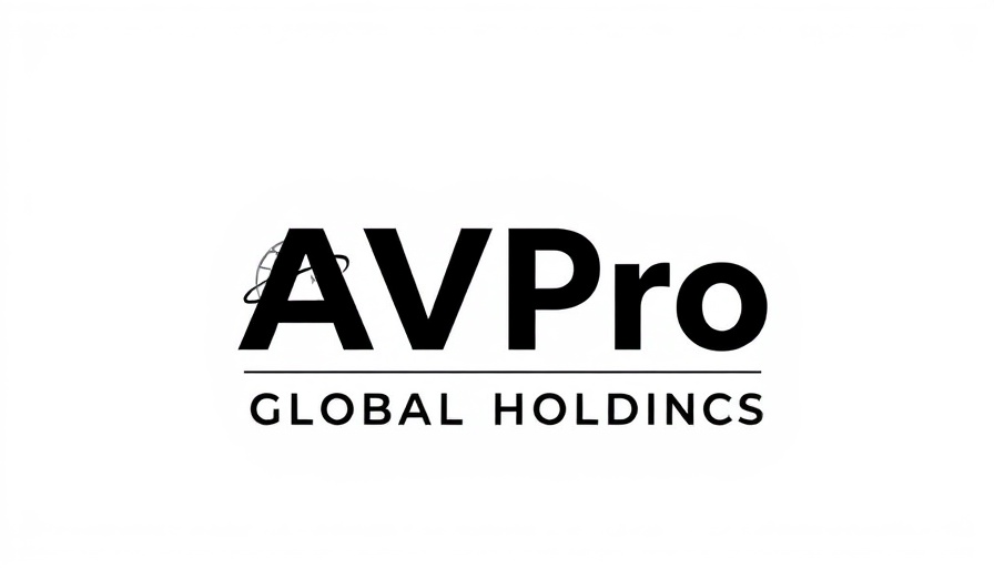 AVPro Global Holdings logo, clean design, monochrome style.