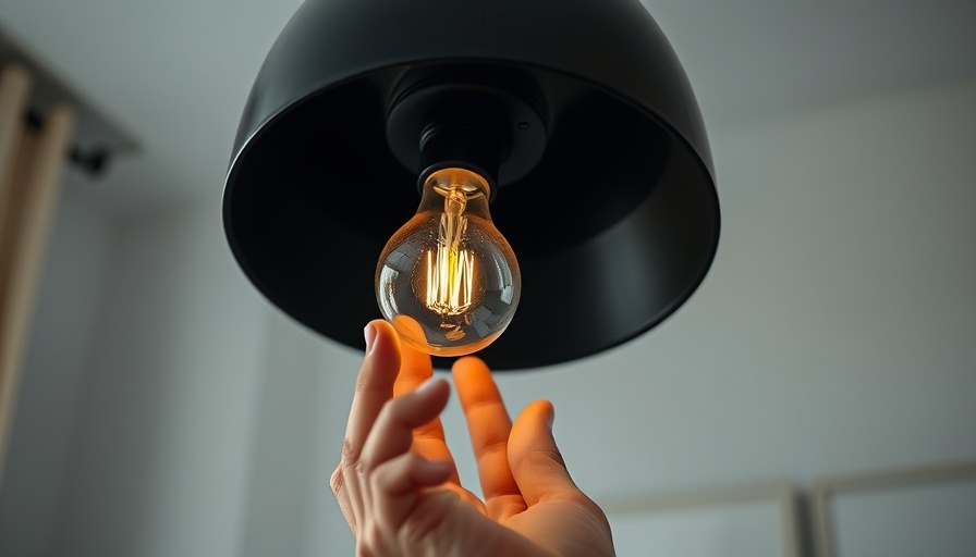 Person installing a light bulb into a lamp with soft lighting.