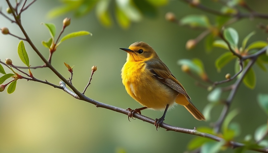 Yellow-breasted Chat singing perched on branches in foliage.
