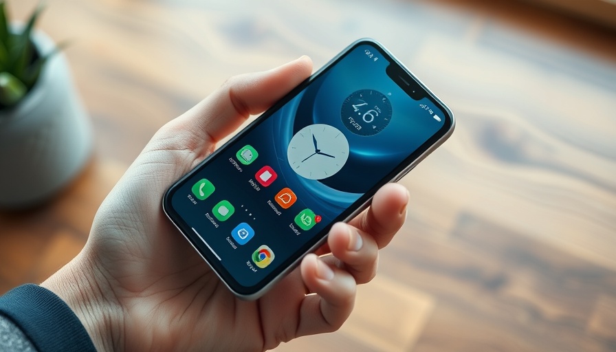 AI-powered personalized Siri on smartphone display with sleek design.