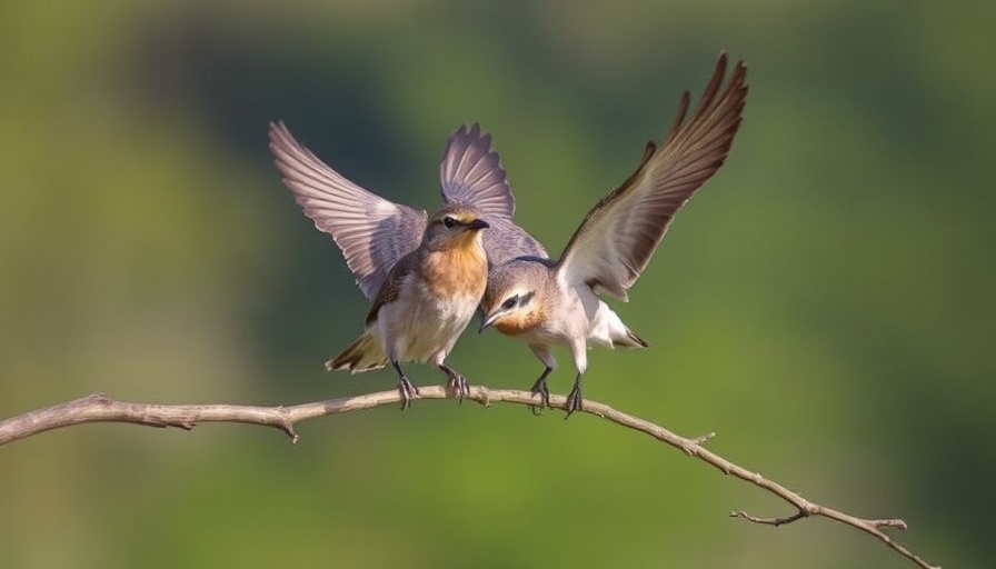 Las aves costeras cuidan sus pasos