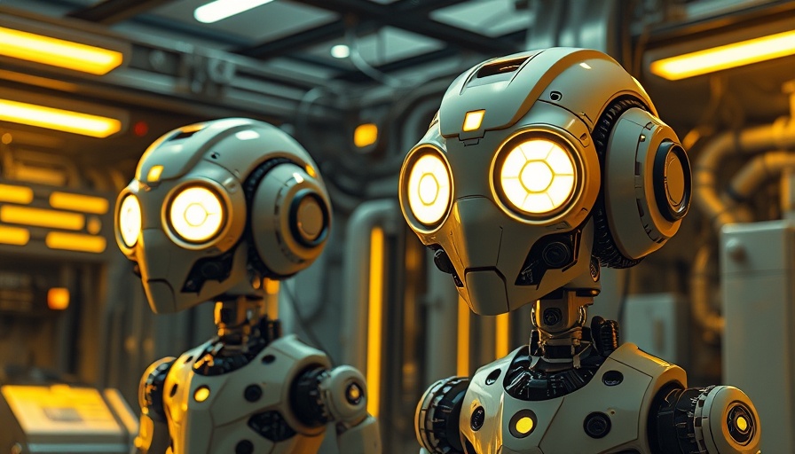 High-tech robots in a futuristic lab for Oracle Fusion Cloud Applications Suite