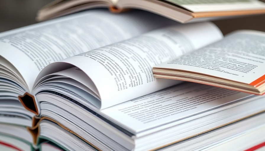 Stack of open books symbolizing traditional publishing limits for AI use.