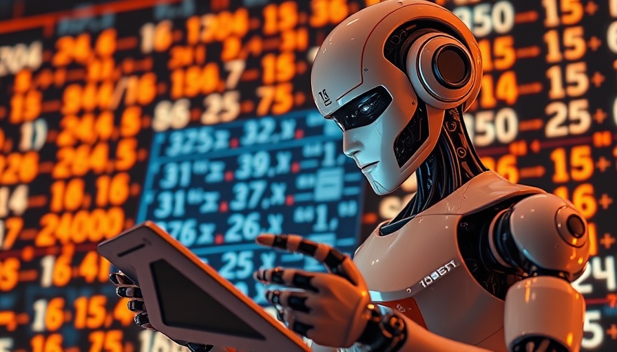 Futuristic robot examining calculations, Genesis AI Robotics Funding