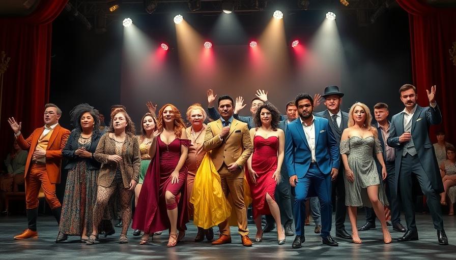 Diverse celebrity performers on stage in New York City.