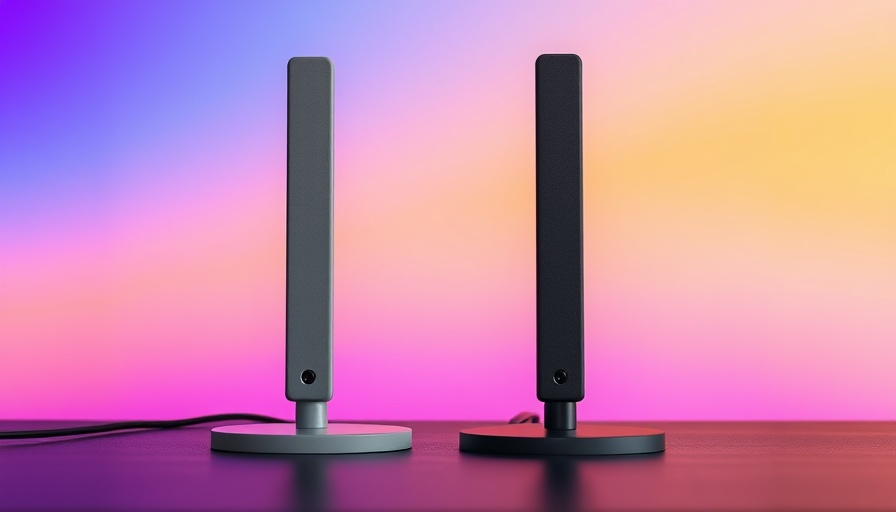 Best indoor TV antennas displayed against a colorful gradient background.