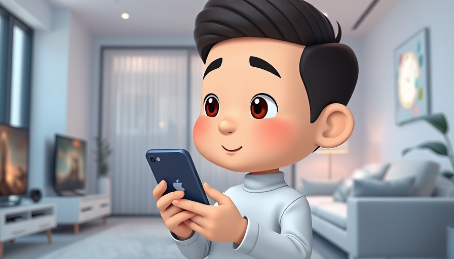 Smart home automation for Apple users illustration with device integration.