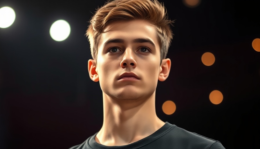 Broadway Show Choir Auditions portrait in dramatic spotlight.
