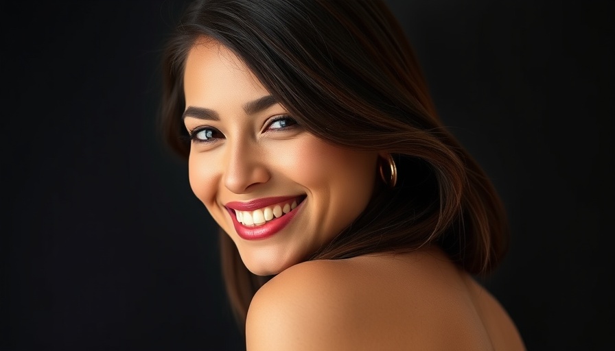 Smiling brunette woman looking back over shoulder, Parvati Shallow Black Widow Persona.