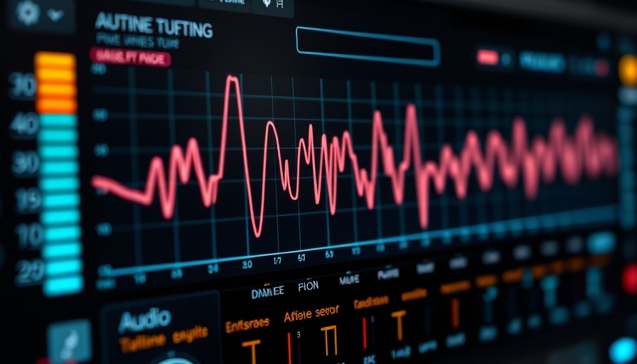 Immersive audio innovations interface with waveform graphs.