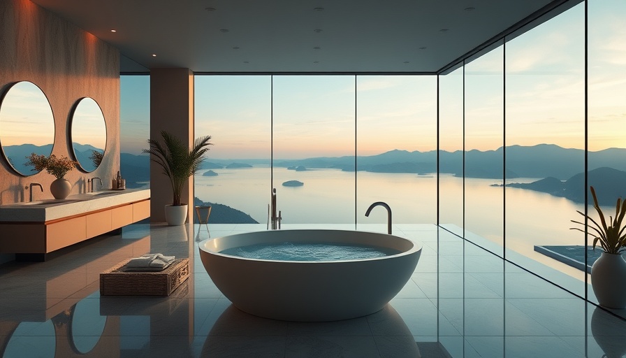 Creating a private spa at home with a luxurious bath.