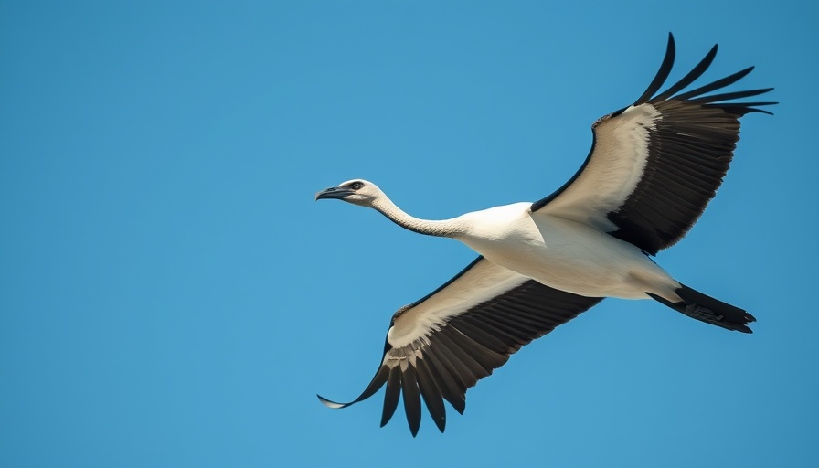 Frigate bird gliding effortlessly in clear sky, birds sleeping in flight.