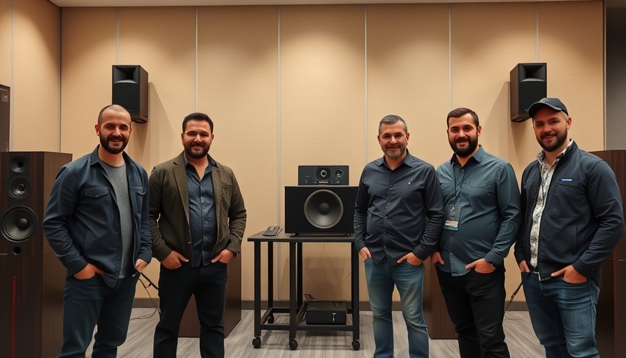 Funktion-One Distribution Deal India group photo in showroom.