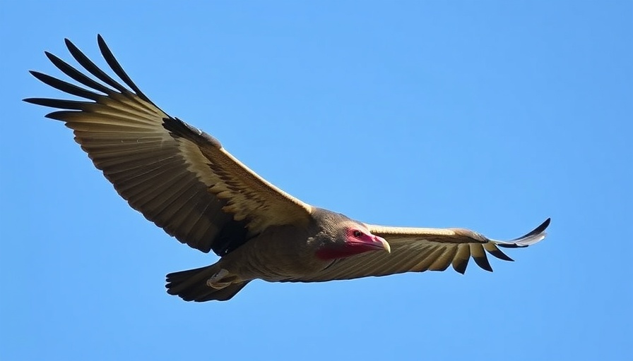 Graceful Turkey Vulture Gliding - Biomimicry Solutions Inspiration
