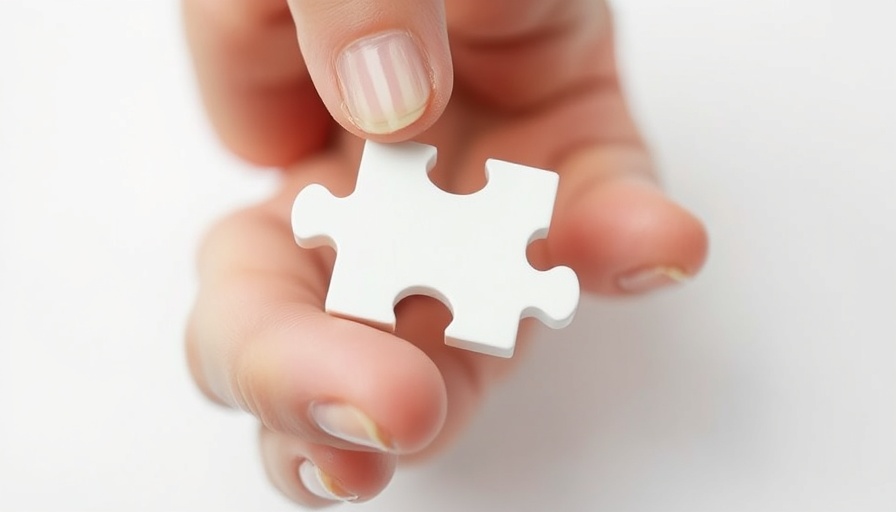 Hand holding white puzzle piece, representing AI-Powered Autonomous Vehicle Safety concept.