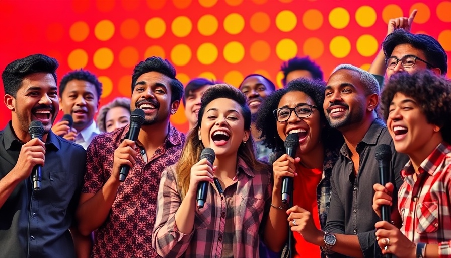 Comedians performing energetically for musicals in Edinburgh.