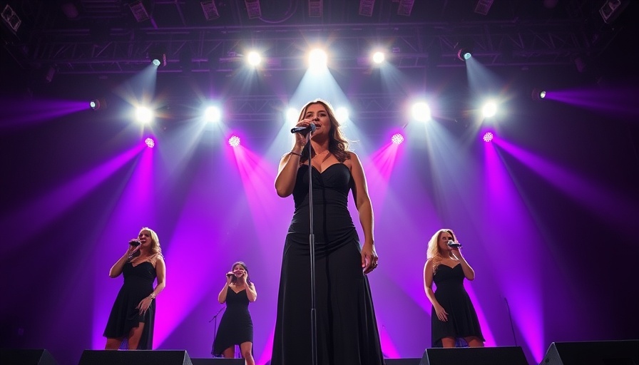 Dynamic performance of Diana the Mixtape London with vibrant lighting