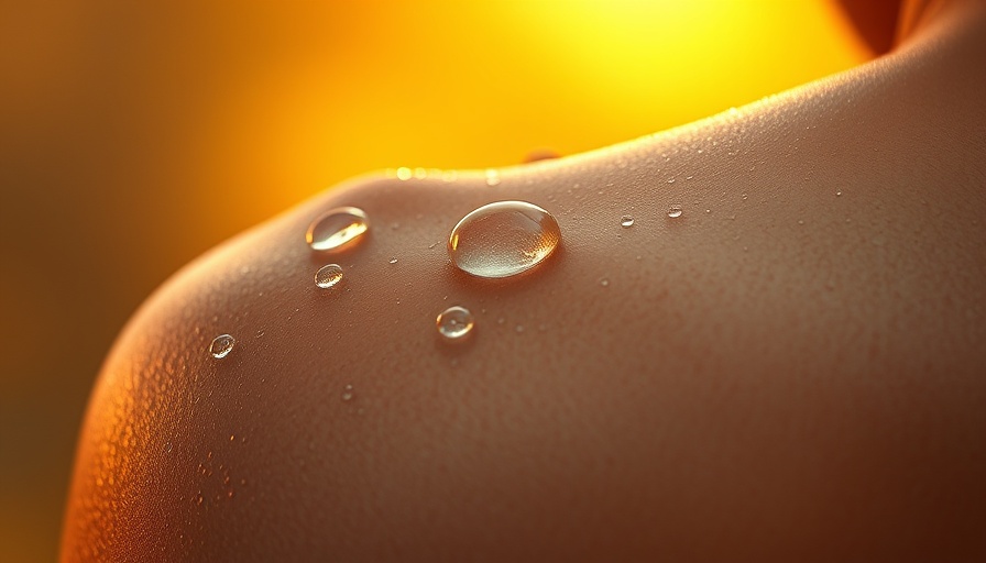 Water droplets on a shoulder exemplifying health benefits of hot tubs and saunas.