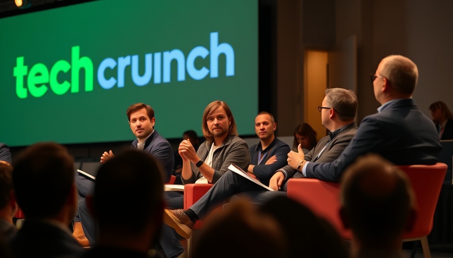 Tech panel discussing future of space economy at conference.