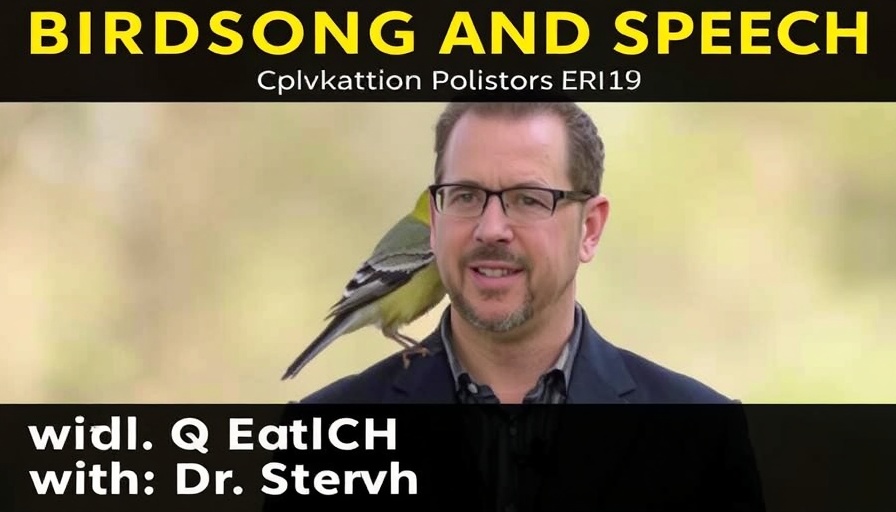 Birdsong and Speech with Dr. Erich Jarvis