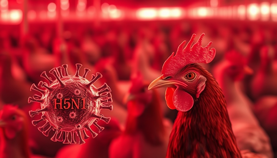 Avian flu virus with chickens highlighting Cambodia avian flu cases.
