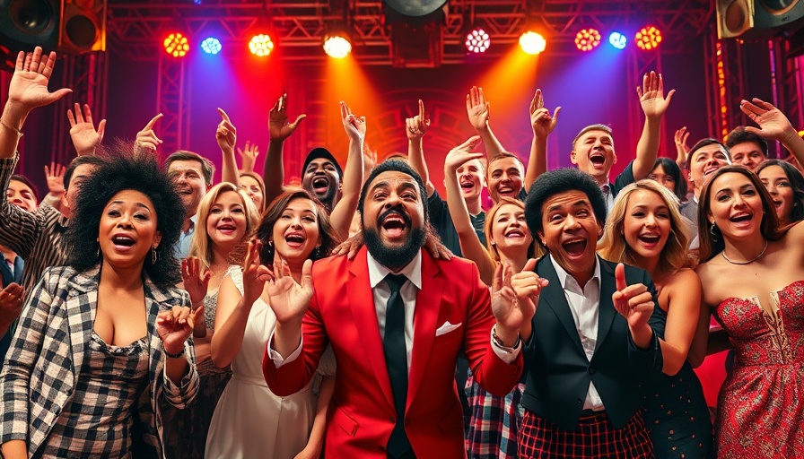 Vibrant collage of Broadway performers captivating audiences, Broadway Shows Audiences Humming Tunes
