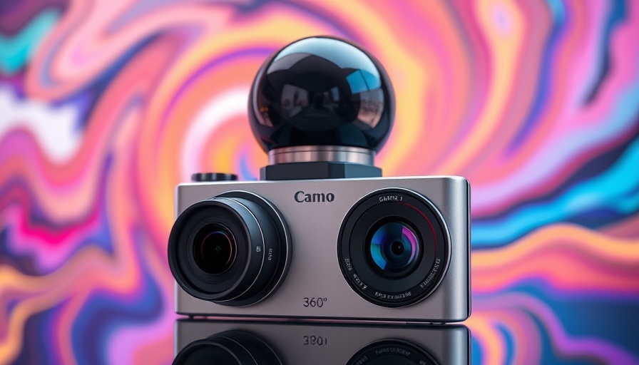 Best 360 Cameras 2025: modern dual-lens design with vibrant backdrop.