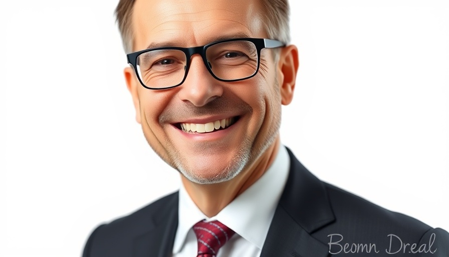 Sami Al-Saadi, new VP of Sales, smiling portrait in suit.