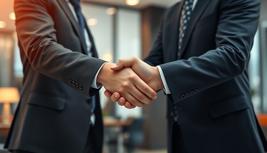 Shelly strengthens dealer commitment in tech with professional handshake.