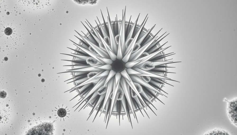 Microscopic view for mustard algae treatment in pools.