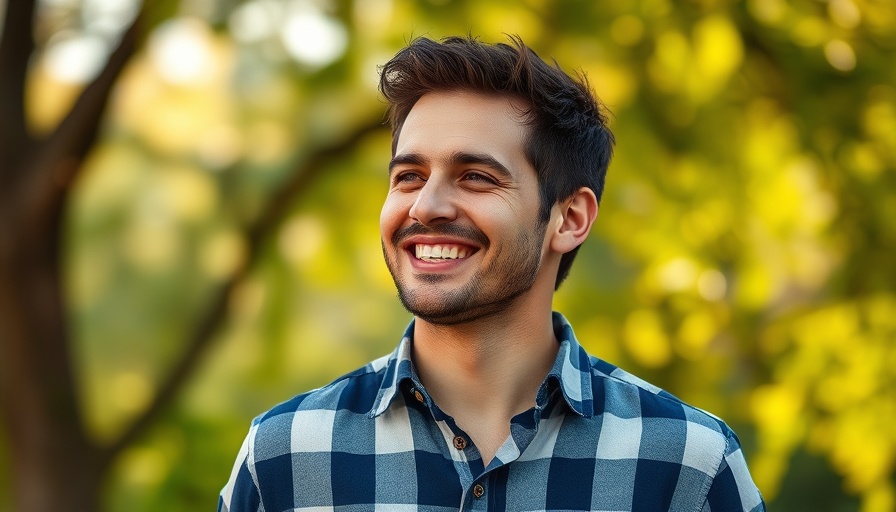 Man smiling outdoors with nature background, bird flu detection in Atlanta.