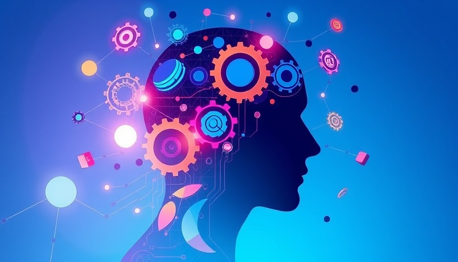 Abstract profile with AI elements symbolizing protecting AI models from IP theft