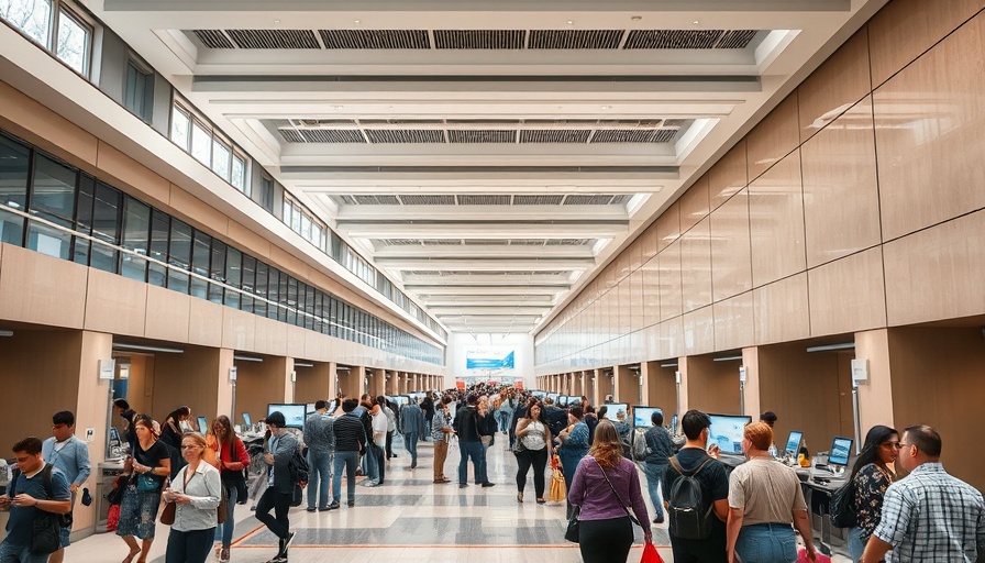 CEDIA Expo 2025 attendees at registration area in convention center