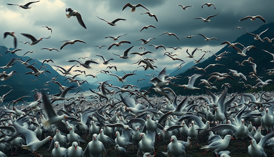 Visual of Norway bird flu outbreak highlighting affected birds.