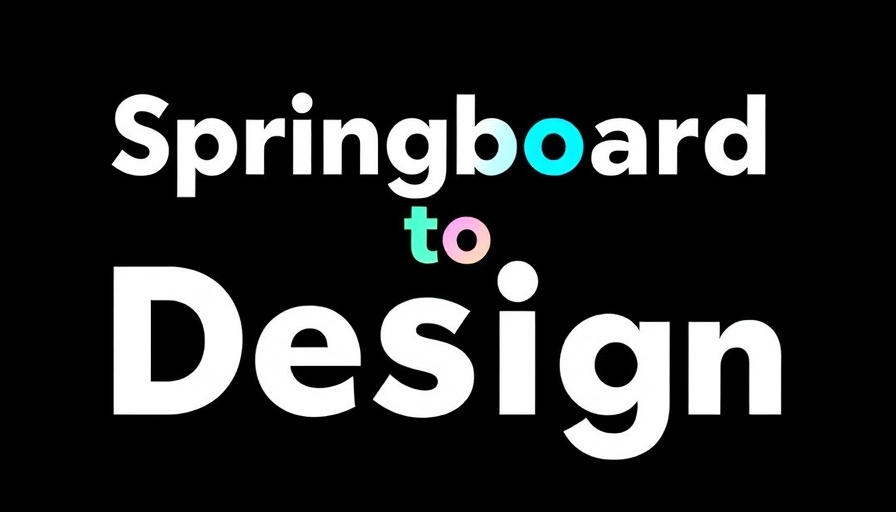 Springboard to Design Applications 2026 colorful text logo.