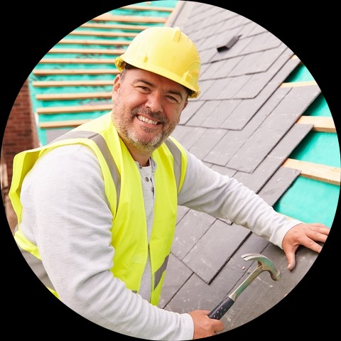 <img src="James.jpg" alt="man working on roof">