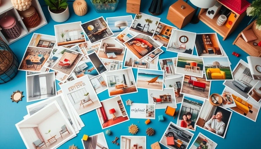 Colorful DIY project planning techniques layout on a blue background.