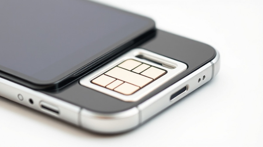 SIM card tray partially ejected, showing tiny holes.