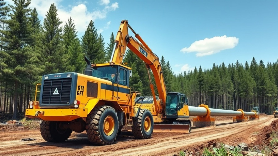 Construction site as FERC lifts ban on gas infrastructure construction.