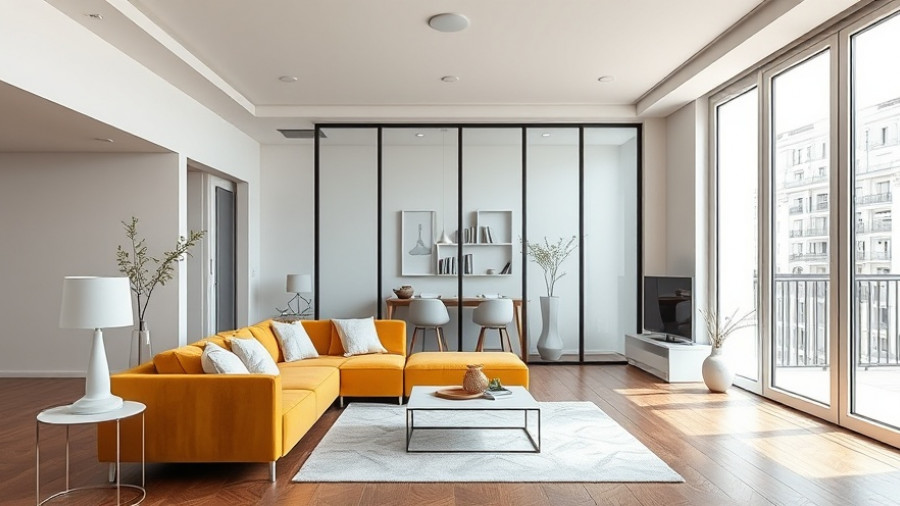 Elegant Parisian small apartment design with minimalist decor and natural lighting.