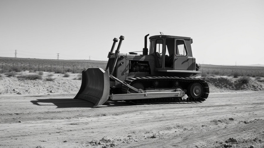 Vintage crawler dozer in action showcasing market trends.