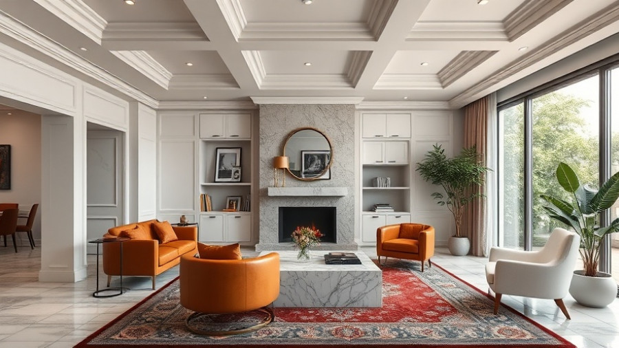 Benefits of coffered ceilings in a modern living room with elegant decor.