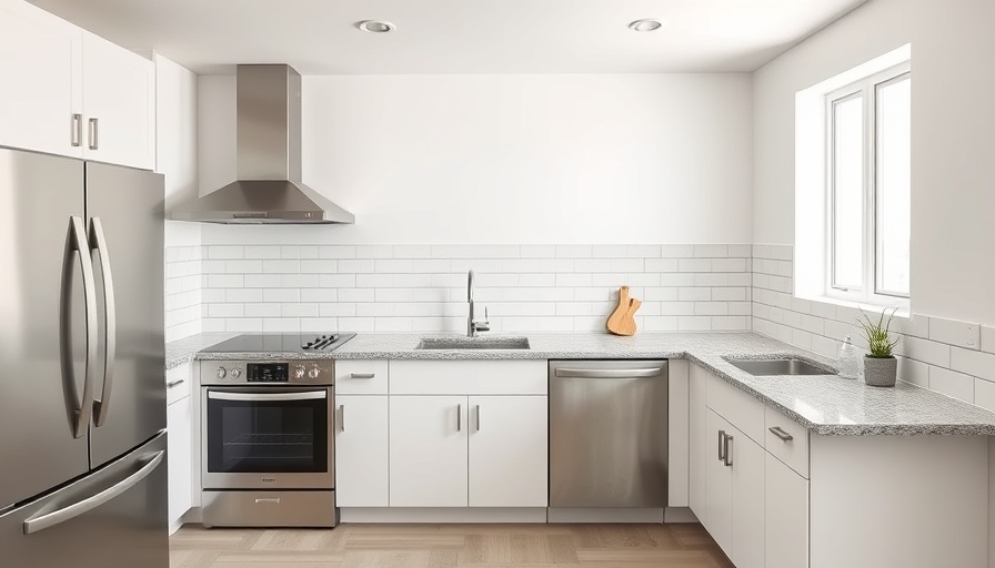 Neutral toned kitchen before an affordable DIY kitchen makeover.