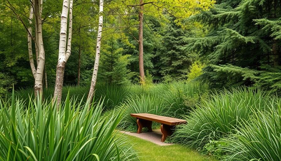 Cozy garden nooks: serene bench among lush greenery.