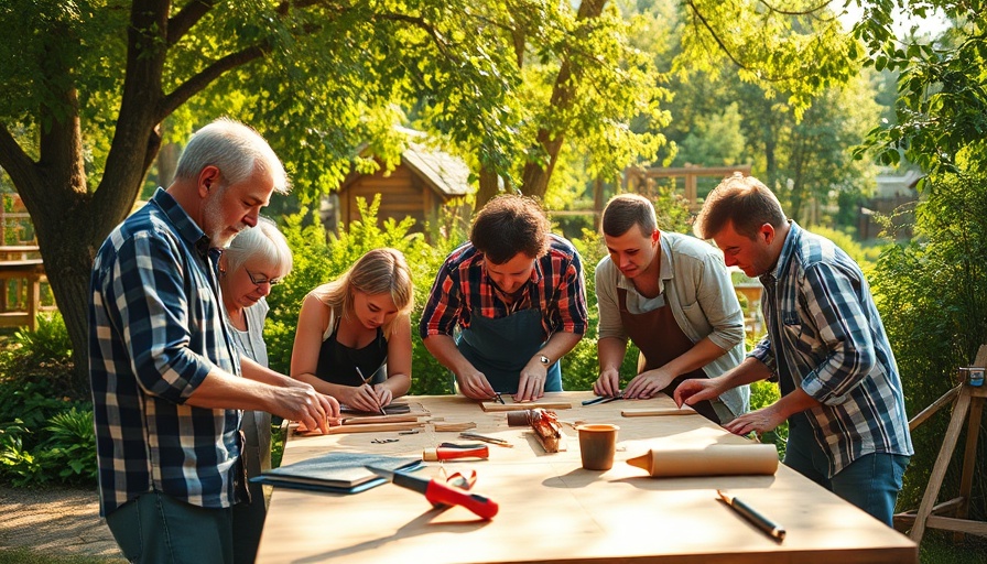 Tools for Moms DIY Projects: family woodworking outdoors.
